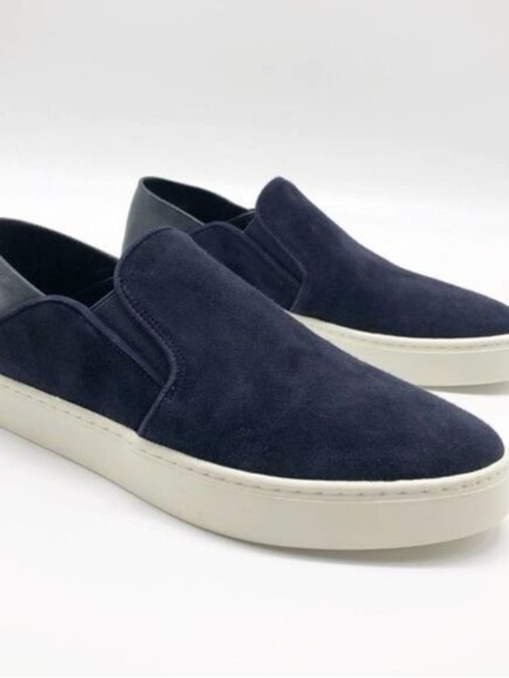 Vince Slip-On Suede Garvey Sneakers - navy blue